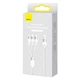 Кабель Baseus StarSpeed 3-in-1 Fast Charging Data Cable USB to Lightning+Type-C+MicroUSB 3.5А 1.2м (CAXS000002) White - изображение 8