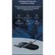 Бездротовий зарядний пристрій Baseus Simple 2in1 For Phone + Pods Pro Wireless Charger с технологією Qi 15W (WXJK-C01) Black - зображення 12