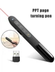 Беспроводной презентер, лазерная USB ручка, лазерная указка для презентаций 2.4G Black - изображение 2