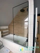 Шторка на ванну Atlantis Glass LIVE LOFT 800х1400 мм Прозрачная Универсальная в черной фурнитуре - изображение 2