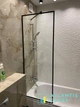 Шторка на ванну 500х1400 мм Atlantis Glass LIGHT LOFT Универсальная в черной фурнитуре - изображение 5