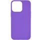Силиконовый чехол Candy для Apple iPhone 14 Pro Max (6.7") (Фиолетовый) - изображение 1