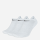 Набір чоловічих шкарпеток бавовняних 3 пари Nike Everyday Cushioned SX7673-100 45-48 Білий (888408294531) - зображення 1