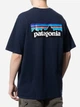 Футболка длинная мужская Patagonia P-6 Logo Responsibili- 38504 M Темно-синяя (192964185555) - изображение 2