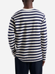 Longsleeve męski w paski Olaf Stripe Sans LS M990103 L Biały/Ciemnogranatowy (8720104715496) - obraz 2