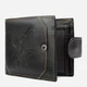 Портмоне чоловіче шкіряне для карток Vintage leather-20232 Чорне - зображення 2