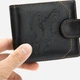 Портмоне чоловіче шкіряне для карток Vintage leather-20232 Чорне - зображення 3