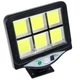 Вуличний ліхтар лампа Light BL BK128-6COB на сонячній батареї з датчиком руху - зображення 4