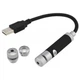 Указка лазерная USB аккумуляторный луч лазер 3 насадки, 25 см - изображение 6
