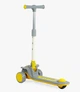 Самокат триколісний Skyper, колеса PU 125 х 40 мм зі світлом, музика, кермо складне. Gray and Yellow (153309) - зображення 5