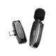 Бездротовий мікрофон XO MKFO8A Type-C wireless Collarclip чорний - зображення 5