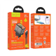 Мережевий зарядний пристрій HOCO N34 Dazzling dual-port PD20W+QC3.0 charger set(Type-C to Type-C) Transparent Black (6931474799180) - изображение 7