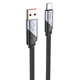 Кабель HOCO U119 USB для Type-C 5A, 1.2m, нілон, алюмінієві connectors, Black (6942007605007) - зображення 1