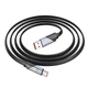 Кабель HOCO U119 USB для Type-C 5A, 1.2m, нілон, алюмінієві connectors, Black (6942007605007) - зображення 4
