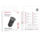 Автомобільний зарядний пристрій BOROFONE BZ22 Scenery dual port PD30W+QC3.0 car charger Black 6941991105180 - зображення 2