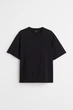 Футболка H&M Loose Fit чорний 0608945008 XS - изображение 5