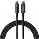 Кабель Baseus Tungsten Gold Type-C to Type-C 240W (2m) black - зображення 1