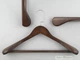 Вешалка для одежды Hanger LS 45 см деревянная широкая коричневая - изображение 1