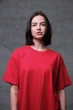 Оверсайз Футболка Without Woman 2XL/3XL Red 427891829 - изображение 3