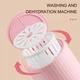 Портативная мини стиральная машинка Mini washing machine на 4л Ультразвуковая стиральная машинка USB MW-23 Розовый - изображение 8