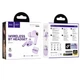 Беспроводные TWS наушники Hoco EQ12, вакуумные, BT5.3, 40mAh, 350mAh, 7h, 32h, purple - изображение 5