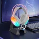 Навушники накладні Hoco W109 ігрові з LED підсвічуванням Jack 3.5 white - зображення 2