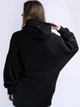 Худи теплое оверсайз женское Lonsdale Stringston 117208-1500 L Черный/Белый (4251522375022) - изображение 2