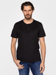 Koszulka męska bawełniana Lee Cooper HENLEY-4587 L Czarna (5904347395377) - obraz 1