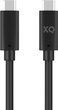 Кабель Xqisit Charge & Sync USB Type-C - USB Type-C 3.1 1.5 м Black (4029948202754) - зображення 1