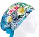 Медицинская шапочка женская HeadwearUniverse универсальная принт Розы на бирюзе - изображение 1