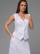 Костюм женский ISSA PLUS 14627 S Белый (issa2007682573219) - изображение 4