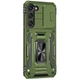 Ударостійкий чохол Camshield Army Ring для Samsung Galaxy S21 FE Оливковий - изображение 5