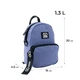 Мини рюкзак-сумка GoPack Teens 20x15x4.5 см фиолетовый (GO24-181XXS-3) - изображение 6