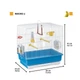 Клетка для птиц Ferplast REKORD 2, белая, 39 x 25 x h 41 cm - изображение 2