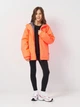 Детская демисезонная длинная куртка для девочки Huppa Alexis 18160010-00049 122 см Неон коралловая (4741632217164) - изображение 2