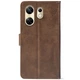 Чохол-книжка Crazy Horse Clasic для Infinix Zero 30 4G Brown (Front) (55902) - изображение 3