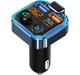 FM-трансмиттер Lencent BT23 Bluetooth 5.0 / MegaBass / QC 3.0 / RGB Black (BT23) - изображение 4