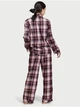 Піжама (сорочка + штани) Victoria's Secret Flannel Long PJ Set Pink plaid XS картатий принт - зображення 4