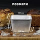 Форма хлібна з харчового алюмінію для випікання прямокутного хліба на "півцеглинки" Л11 - зображення 7