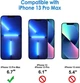 Антишпигунське загартоване скло JETech Privacy Screen для iPhone 13 PRO Max 6.7 дюйма (1шт) - зображення 2
