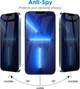 Антишпигунське загартоване скло JETech Privacy Screen для iPhone 13 PRO Max 6.7 дюйма (1шт) - зображення 4