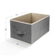 Ящик для хранения МВМ MY HOME 36х25х20 см Светло-серый (TH-30 LIGHT GRAY) - изображение 2