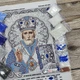 Набор для вышивания бисером иконы ARHIBIS Святой Николай 21х25 см (ЖС-4003) - изображение 5