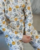 Тепла піжама для хлопчика (кофта та штани) на манжетах з принтом Носи своє 110 Білий (p-4174-89613) - изображение 8