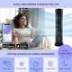 Охолоджувач-вентилятор Klarstein Polar Tower Smart Fan (10035831) - зображення 7