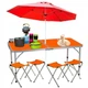 Кемпинговый складной туристический стол-чемодан для пикника Nobo Kids 120 x 60 x 70 см - изображение 3