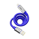 Кабель для заряджання та обміну даними USB YOKI YK-UL61 ULTRA Series USB/Lightning 12W (2.4A/5V) 1.2m Blue - зображення 8