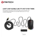 Игровая мышь Fantech UX-3 V2 HELIOS PixArt 3389, 400IPS, 50G, 1600DPI Black - изображение 6