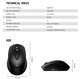 Беспроводная мышь Fantech GO W-191 2.4G 1600dpi Black - изображение 4