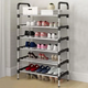 Полиця для взуття складна New shoe rack Органайзер стійка 6 секцій 56х28х113см - зображення 1
